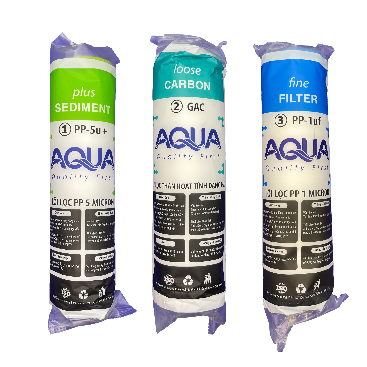 Bộ lõi 1-2-3 AQUA Cá · Lõi số 3 PP 1 Micron